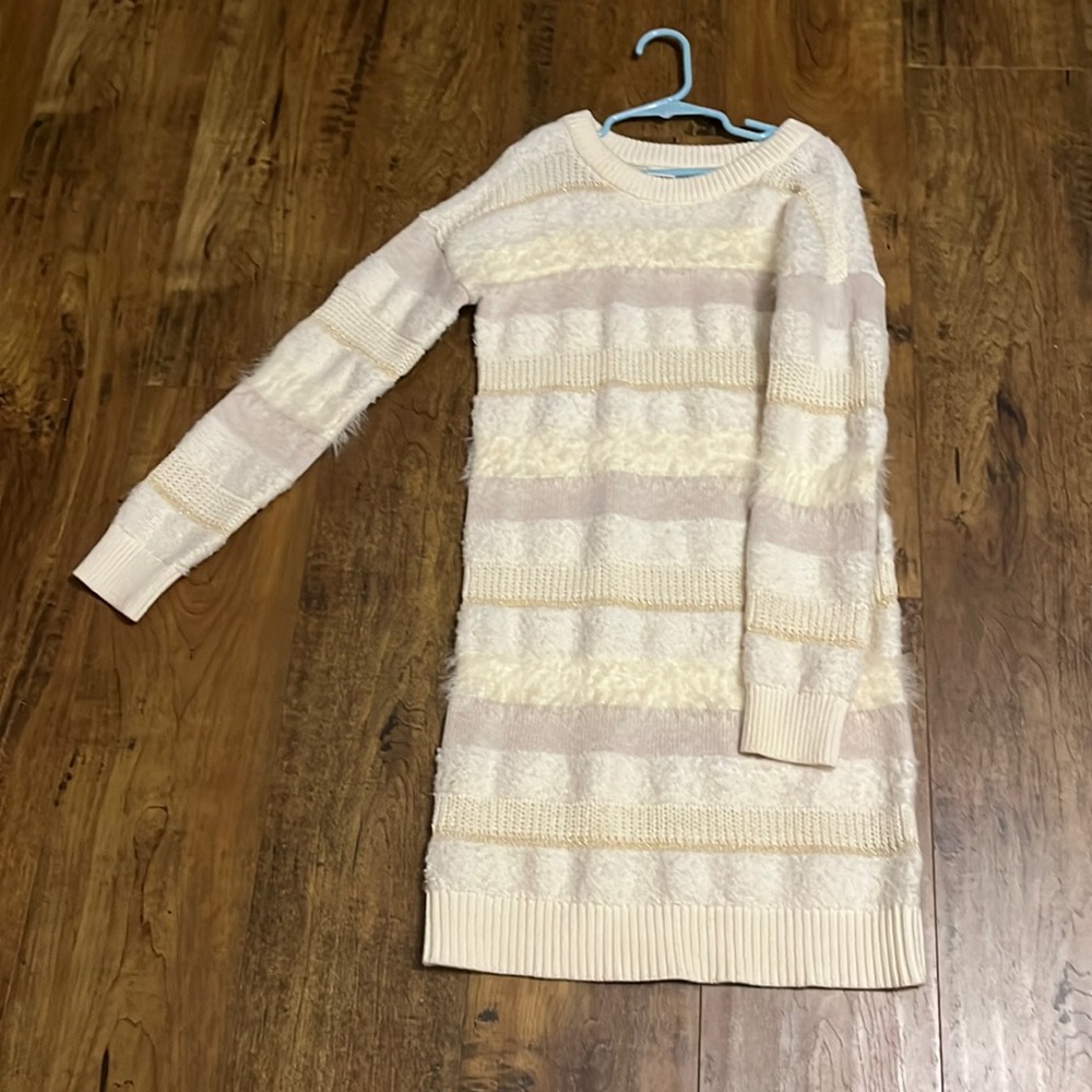 White and cream sweater dress!